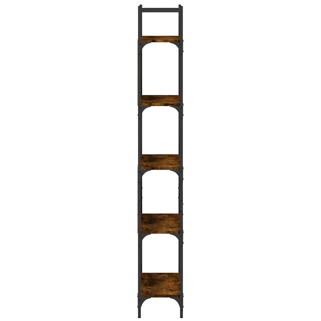 Libreria 5Ripiani Rovere Fumo 60,5x24x166,5cm Legno Multistrato