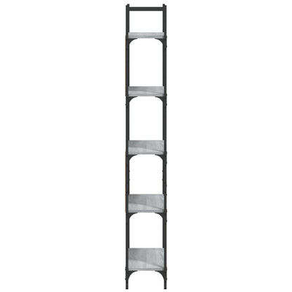 Libreria 5Ripiani Grigio Sonoma 60,5x24x166,5 Legno Multistrato | homemem39