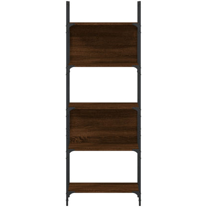 Libreria 5 Ripiani Rovere Marrone 60,5x24x166,5 cm Multistrato | homemem39