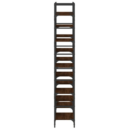Libreria Rovere Marrone 127,5x28,5x172,5cm in Legno Multistrato | homemem39