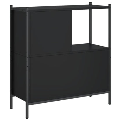 Libreria Nera 72x28x77,5 cm in Legno Multistrato | homemem39
