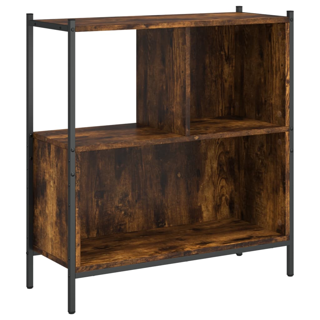 Libreria Rovere Fumo 72x28x77,5 cm in Legno Multistrato | homemem39