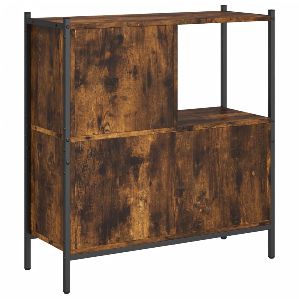 Libreria Rovere Fumo 72x28x77,5 cm in Legno Multistrato | homemem39