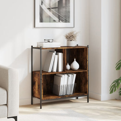 Libreria Rovere Fumo 72x28x77,5 cm in Legno Multistrato | homemem39