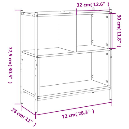 Libreria Rovere Marrone 72x28x77,5 cm in Legno Multistrato | homemem39