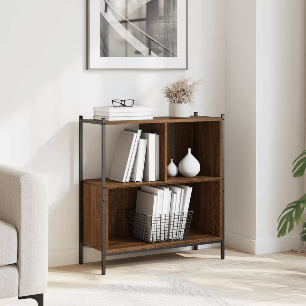 Libreria Rovere Marrone 72x28x77,5 cm in Legno Multistrato | homemem39