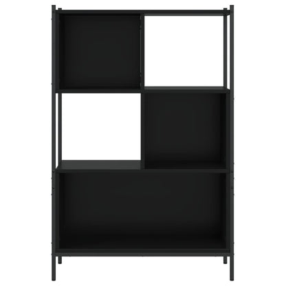 Libreria Nera 72x28x109 cm in Legno Multistrato | homemem39