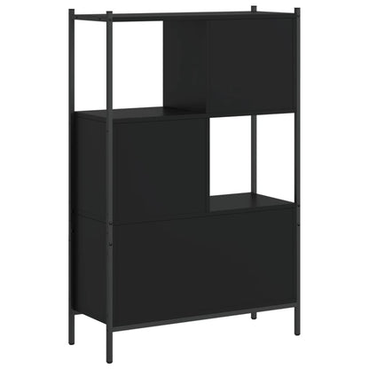 Libreria Nera 72x28x109 cm in Legno Multistrato | homemem39