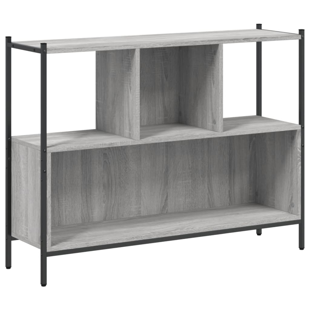 Libreria Grigio Sonoma 102x28x77,5 cm in Legno Multistrato | homemem39