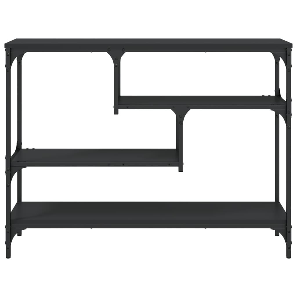 Tavolino Consolle Nero 100x30x75 cm in Legno Multistrato | homemem39