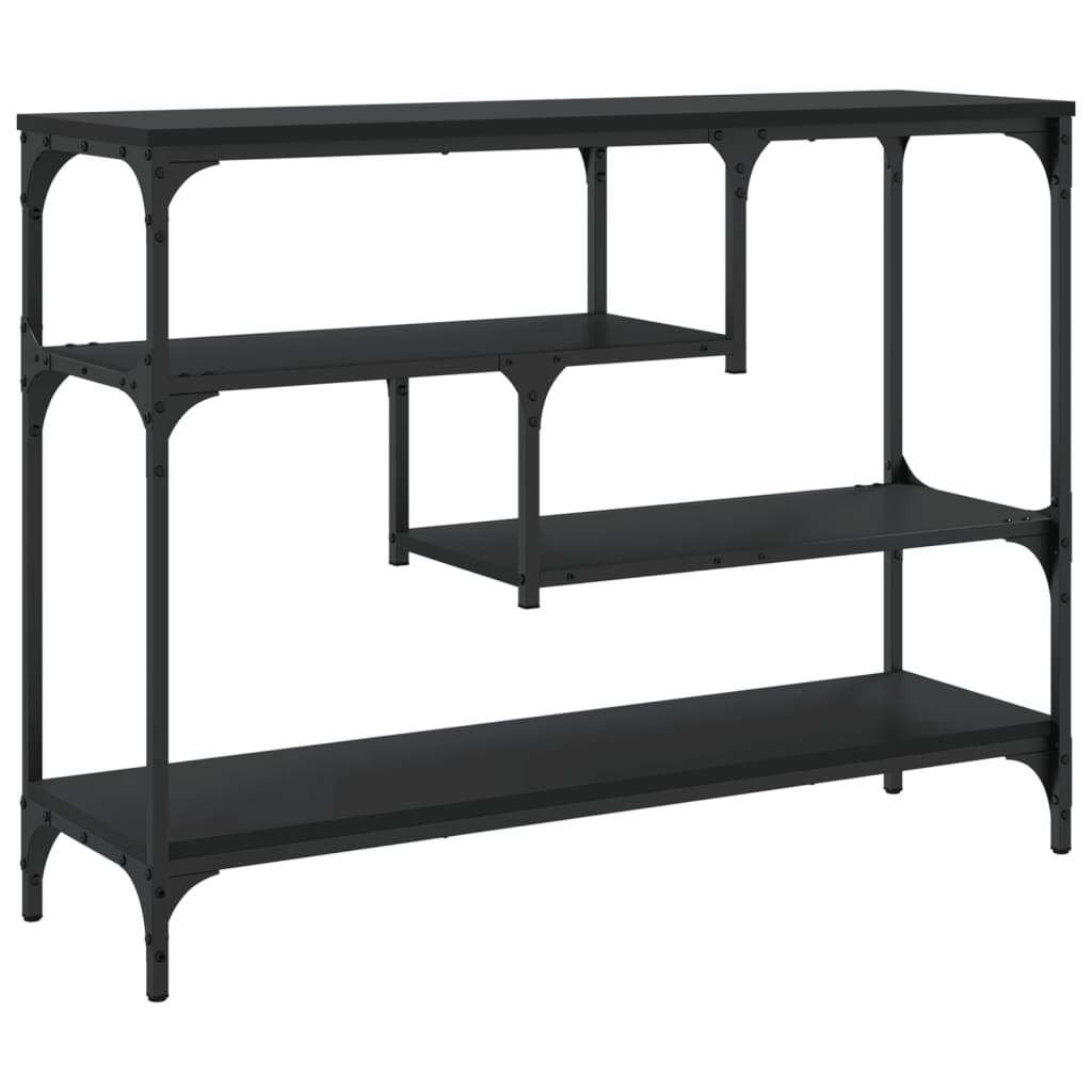Tavolino Consolle Nero 100x30x75 cm in Legno Multistrato | homemem39