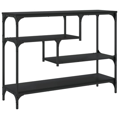 Tavolino Consolle Nero 100x30x75 cm in Legno Multistrato | homemem39