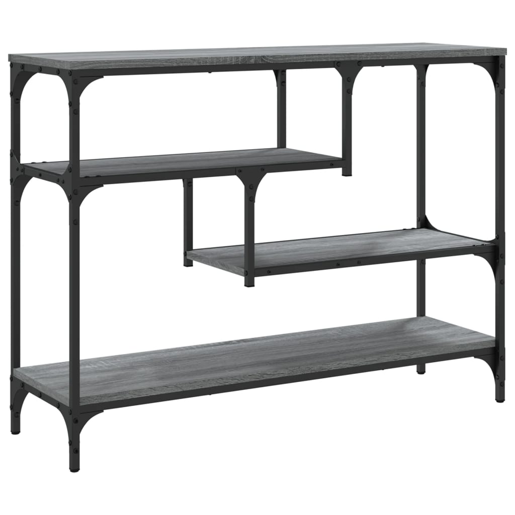Tavolino Consolle Grigio Sonoma 100x30x75 cm Legno Multistrato | homemem39