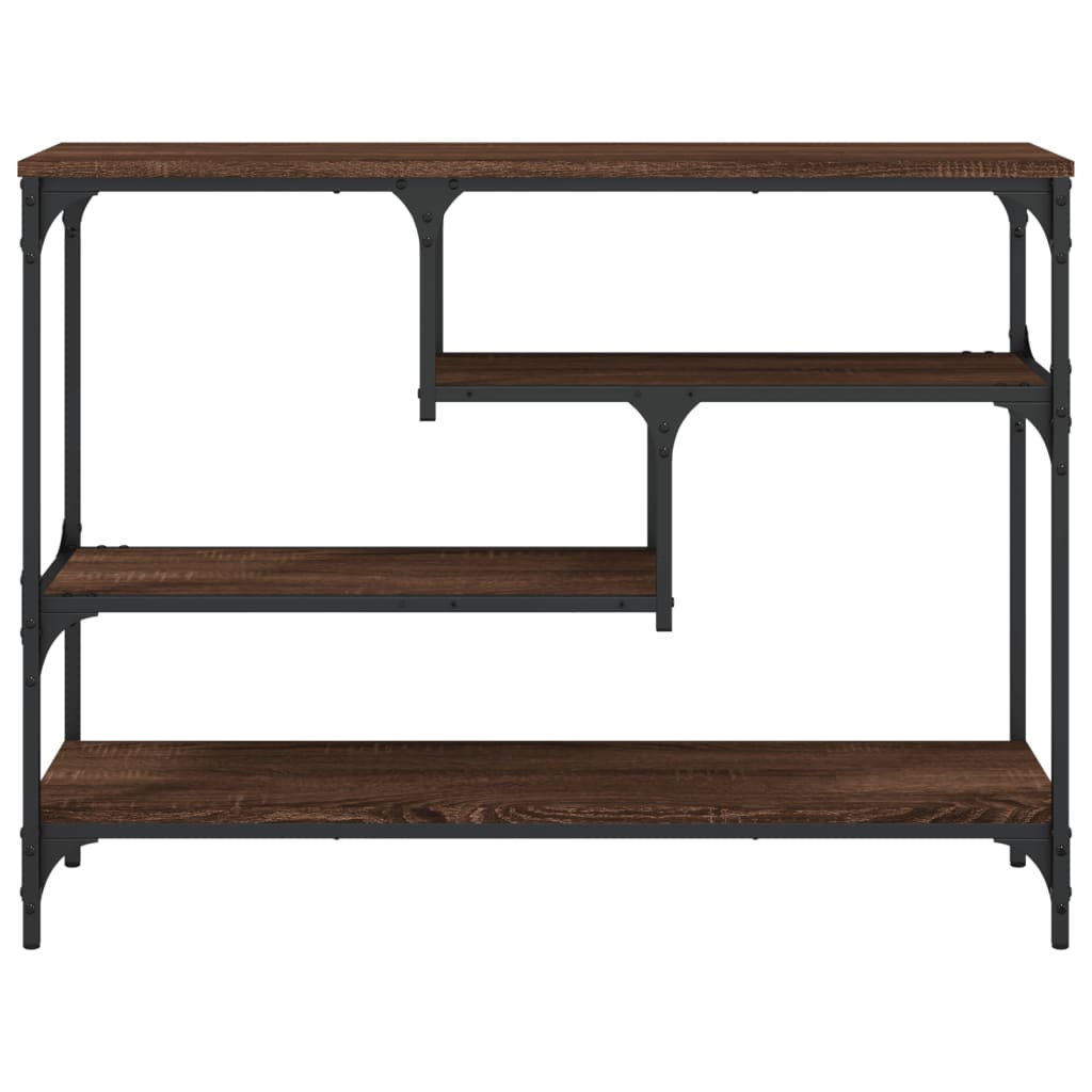 Tavolino Consolle Rovere Marrone 100x30x75 cm Legno Multistrato | homemem39