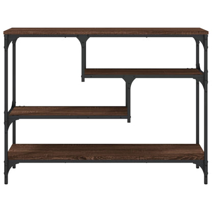 Tavolino Consolle Rovere Marrone 100x30x75 cm Legno Multistrato | homemem39