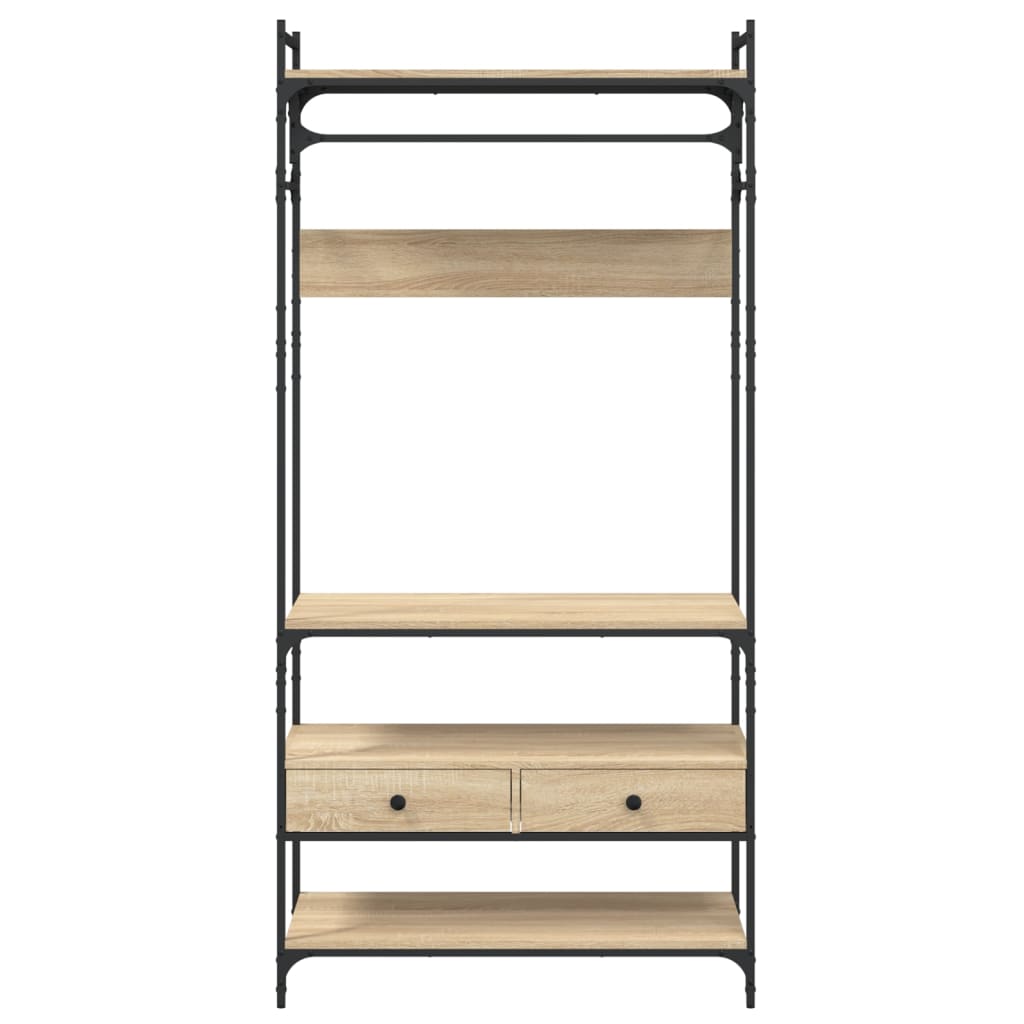 Armadio Cassetti Rovere Sonoma 89x39x184,5 cm Legno Multistrato - homemem39