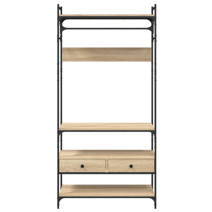 Armadio Cassetti Rovere Sonoma 89x39x184,5 cm Legno Multistrato - homemem39