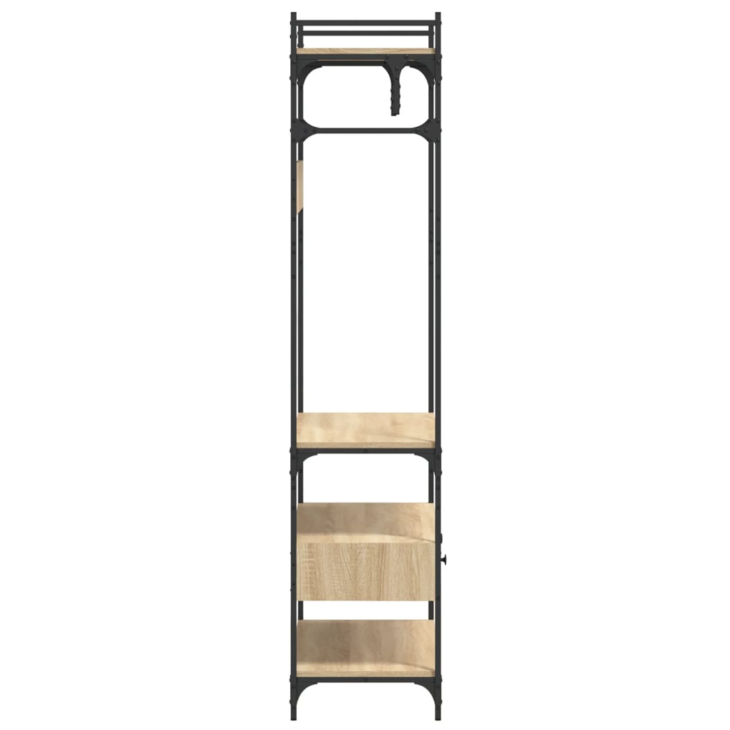 Armadio Cassetti Rovere Sonoma 89x39x184,5 cm Legno Multistrato - homemem39