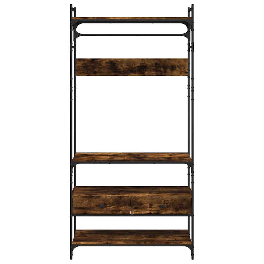 Armadio Cassetti Rovere Fumo 89x39x184,5 cm Legno Multistrato | homemem39
