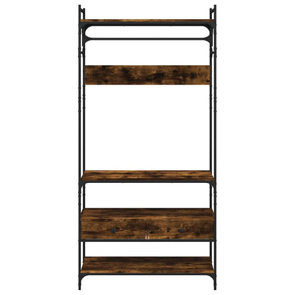 Armadio Cassetti Rovere Fumo 89x39x184,5 cm Legno Multistrato | homemem39