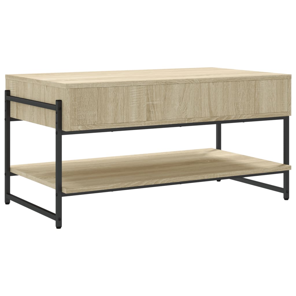 Tavolino da Salotto Rovere Sonoma 90x50x45 cm Legno Multistrato