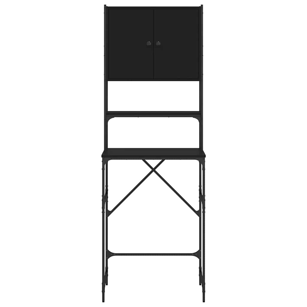 Mobile per Lavatrice Nero 68x48,5x194 cm | homemem39