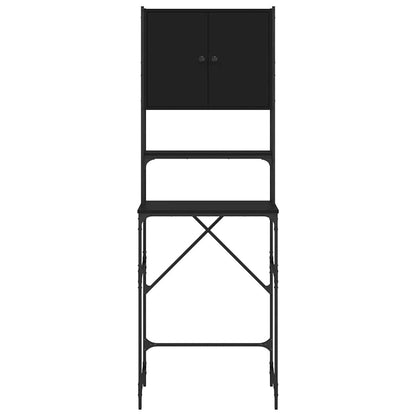 Mobile per Lavatrice Nero 68x48,5x194 cm | homemem39
