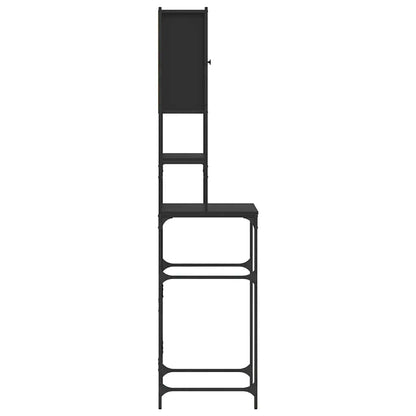 Mobile per Lavatrice Nero 68x48,5x194 cm | homemem39