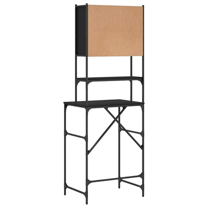 Mobile per Lavatrice Nero 68x48,5x194 cm | homemem39