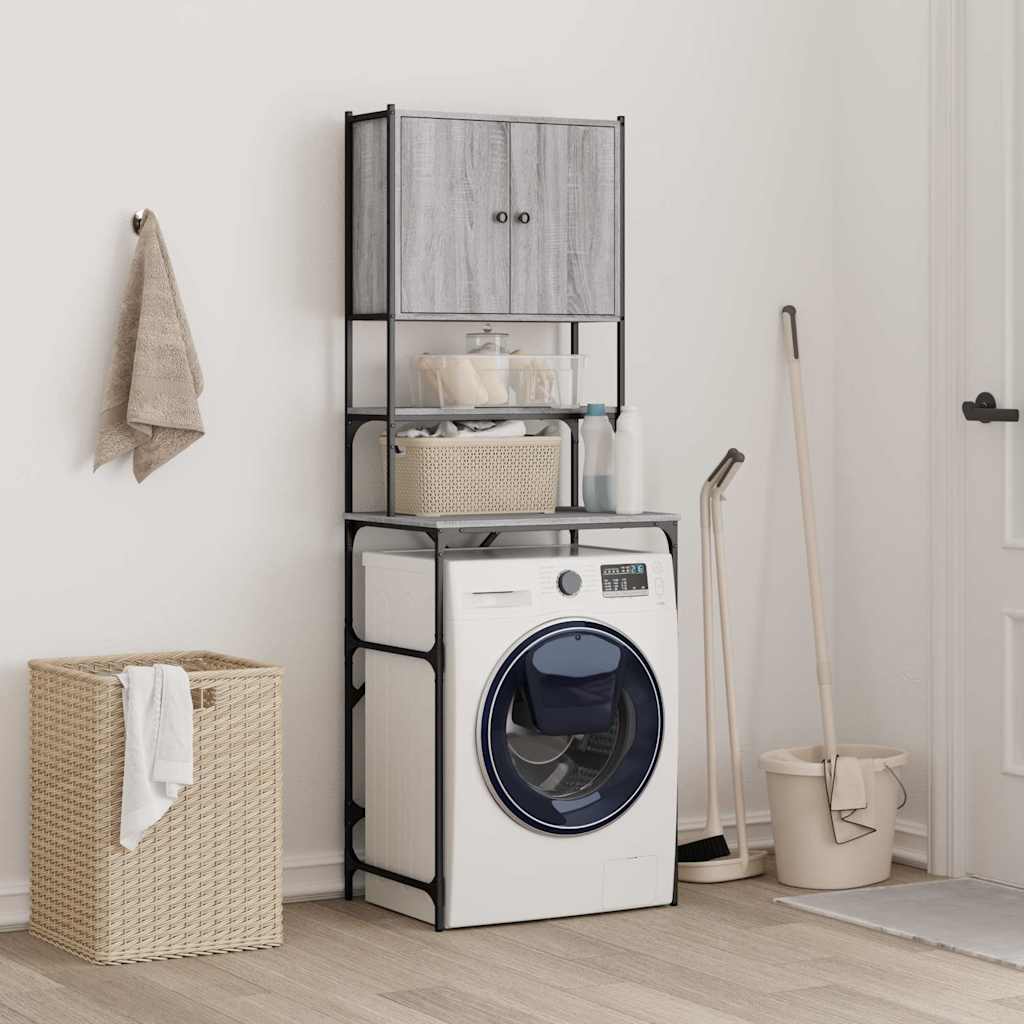Mobile per Lavatrice Grigio Sonoma 68x48,5x194 cm | homemem39