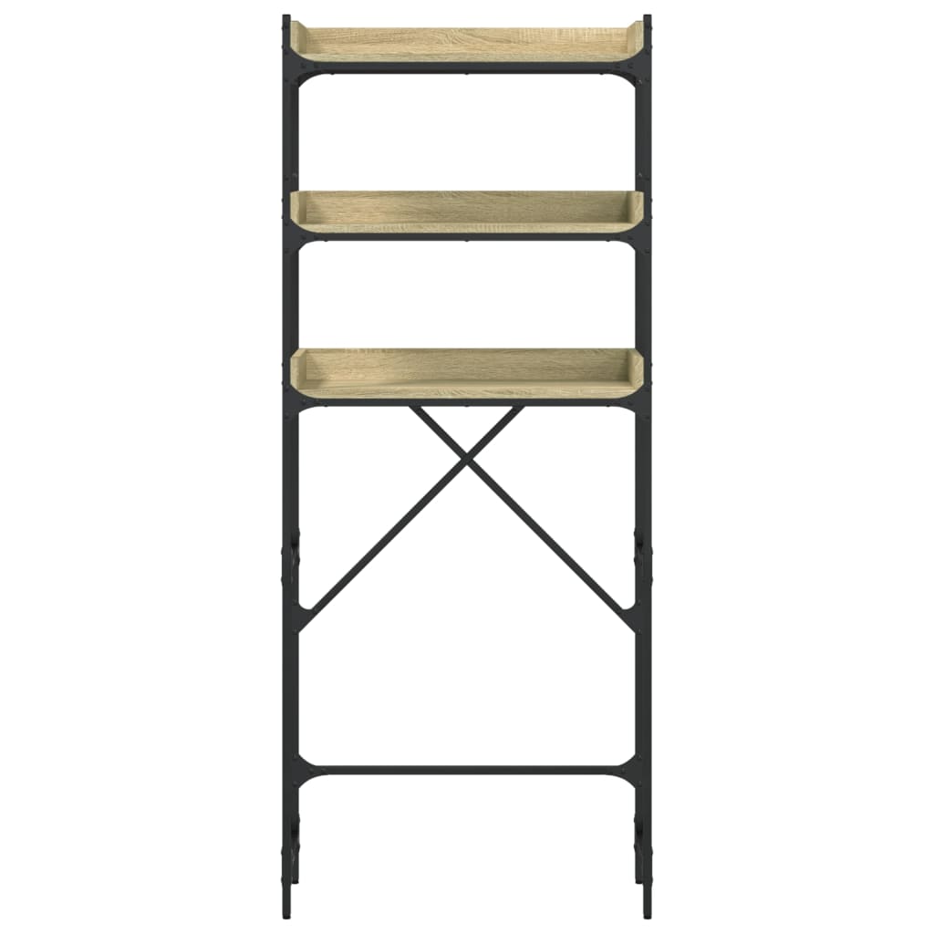 Scaffale per Lavatrice Rovere Sonoma 67x25x163 cm Multistrato | homemem39