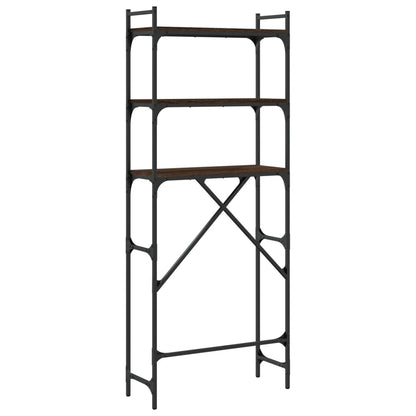 Scaffale per Lavatrice Rovere Marrone 67x25x163 cm Multistrato - homemem39