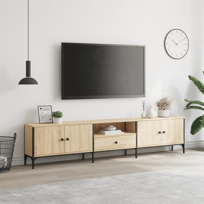 Mobile TV Cassetto Rovere Sonoma 200x25x44 cm Legno Multistrato - homemem39