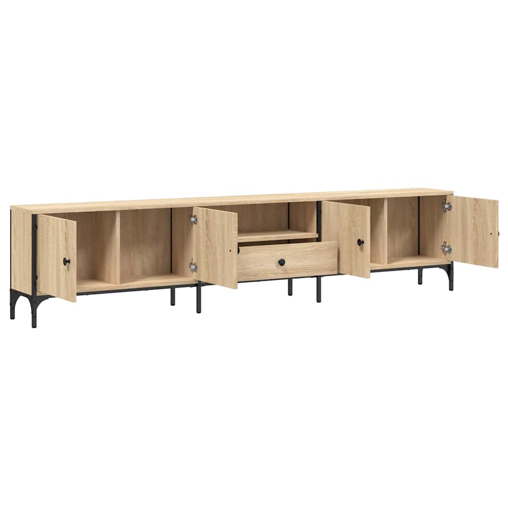 Mobile TV Cassetto Rovere Sonoma 200x25x44 cm Legno Multistrato | homemem39