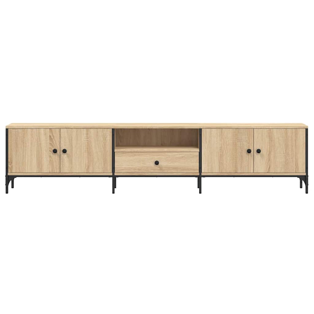 Mobile TV Cassetto Rovere Sonoma 200x25x44 cm Legno Multistrato | homemem39