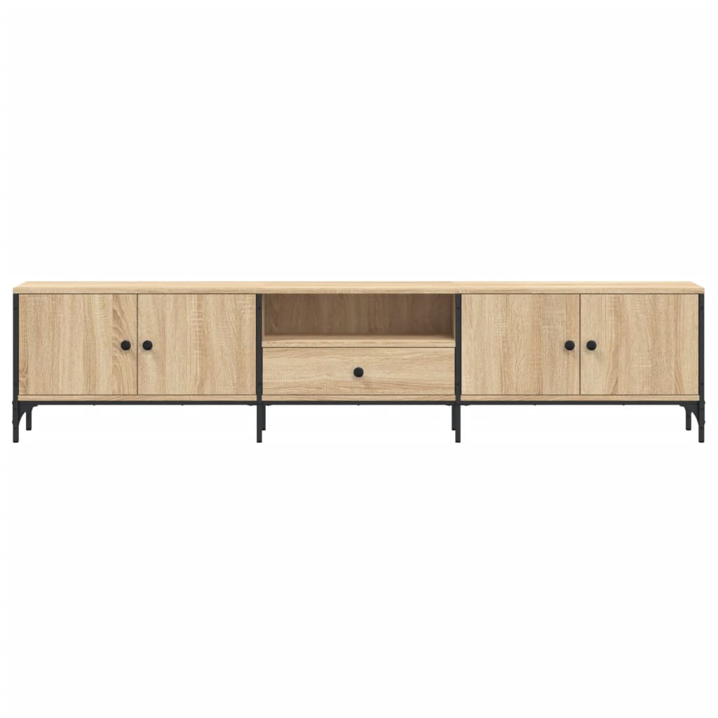 Mobile TV Cassetto Rovere Sonoma 200x25x44 cm Legno Multistrato - homemem39