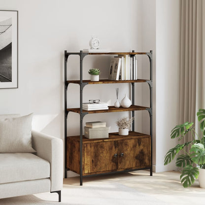 Libreria 3 Ripiani Rovere Fumo 70x30x109,5 cm Legno Multistrato | homemem39