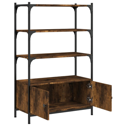 Libreria 3 Ripiani Rovere Fumo 70x30x109,5 cm Legno Multistrato | homemem39