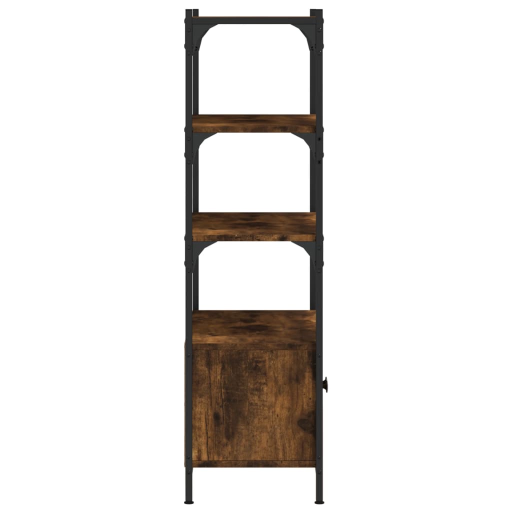 Libreria 3 Ripiani Rovere Fumo 70x30x109,5 cm Legno Multistrato | homemem39