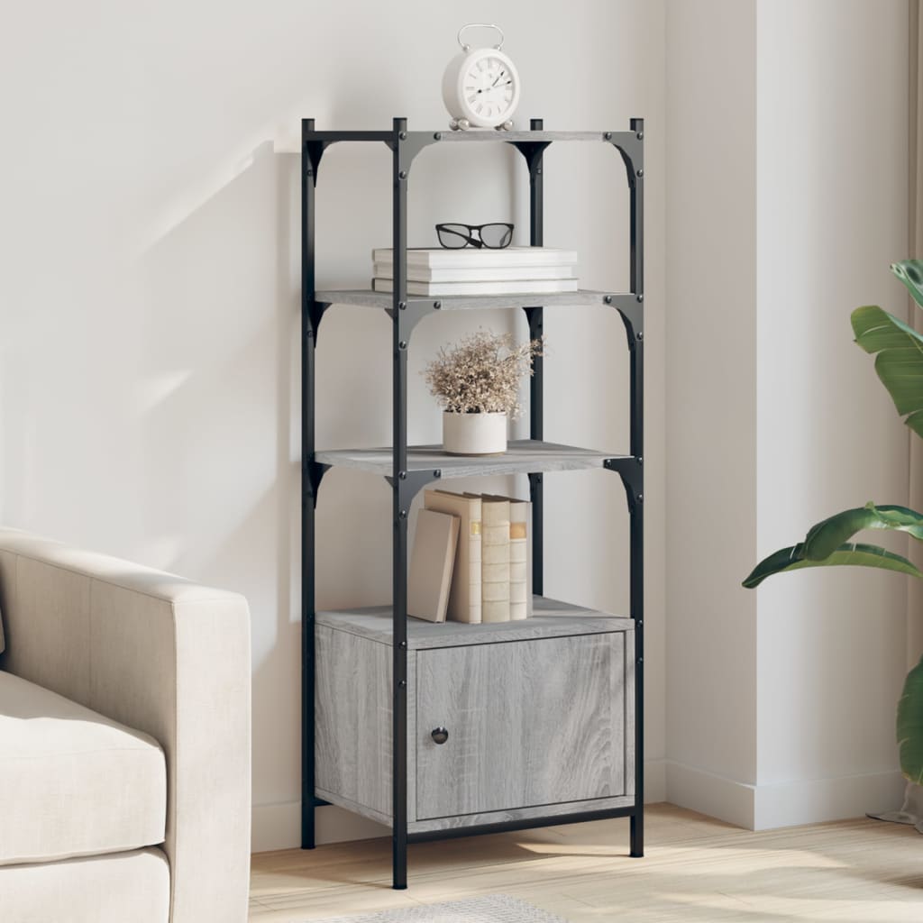 Libreria 3Ripiani Grigio Sonoma 41x30x109,5cm Legno Multistrato | homemem39