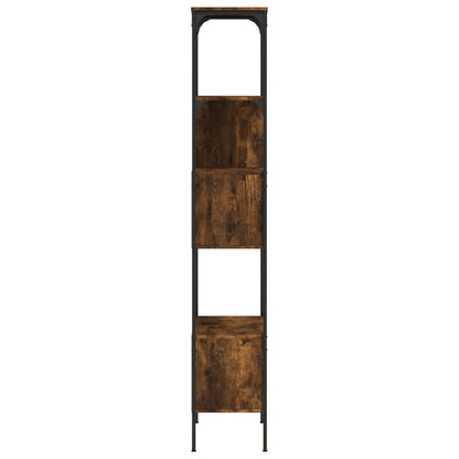 Libreria 5 Ripiani Rovere Fumo 76x33x188,5 cm Legno Multistrato | homemem39
