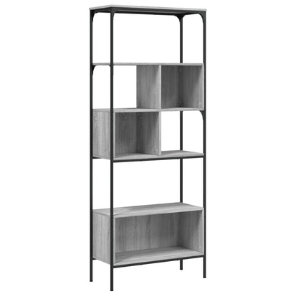 Libreria 5Ripiani Grigio Sonoma 76x33x188,5cm Legno Multistrato | homemem39