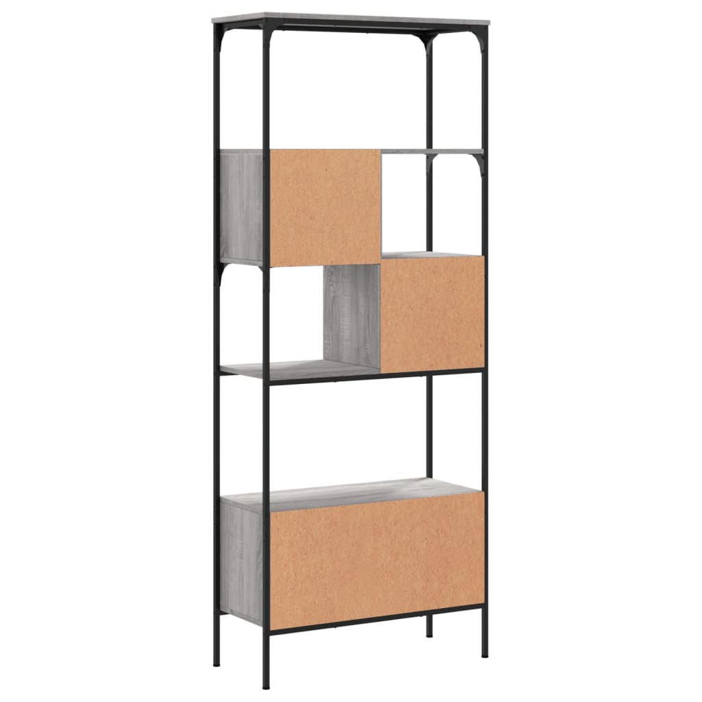 Libreria 5Ripiani Grigio Sonoma 76x33x188,5cm Legno Multistrato | homemem39