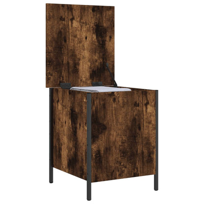 Panca Portaoggetti Rovere Fumo 40x42,5x50 cm Legno Multistrato | homemem39