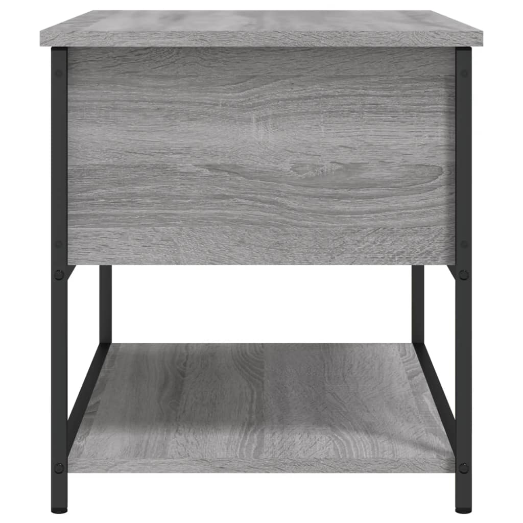 Panca Portaoggetti Grigio Sonoma 70x42,5x47cm Legno Multistrato - homemem39