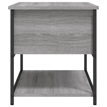 Panca Portaoggetti Grigio Sonoma 70x42,5x47cm Legno Multistrato - homemem39