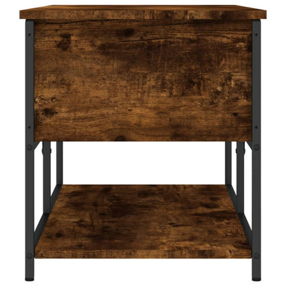 Panca Portaoggetti Rovere Fumo 100x42,5x47 cm Legno Multistrato - homemem39