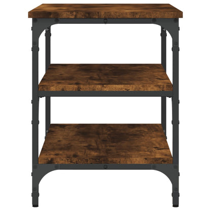 Panca Porta Scarpe Rovere Fumo 70x38,5x49 cm Legno Multistrato - homemem39