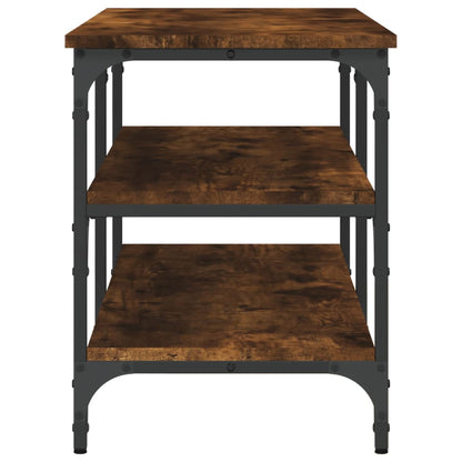 Panca Porta Scarpe Rovere Fumo 100x38,5x49cm Legno Multistrato - homemem39