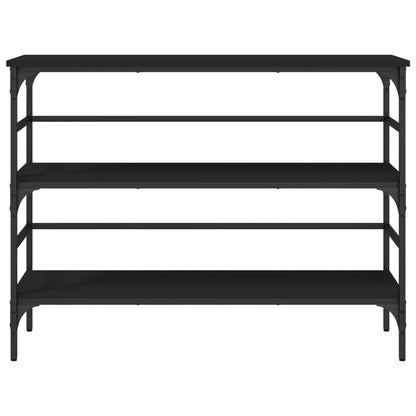 Tavolino Consolle Nero 100x32x75 cm in Legno Multistrato - homemem39